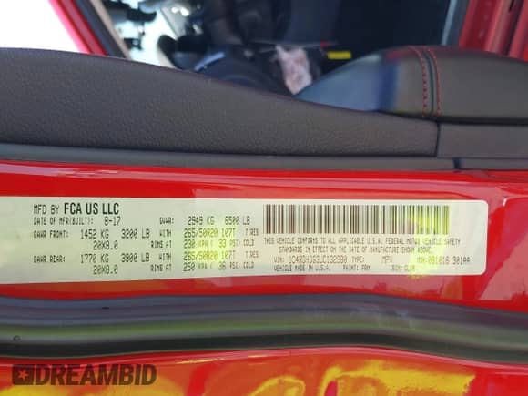 2018 Dodge Durango GT with VIN 1C4RDHDG3JC132980, listed as a IAAI auction lot 42219087 with 97,494 mi miles and . Bid and sale history available at DreamBid. Image 9.
