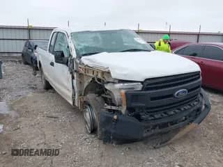 2018 Ford F-150 XL with VIN 1FTEX1CB0JKD64221, listed as a IAAI auction lot 41559985 with 230,549 mi miles and . Bid and sale history available at DreamBid. Image 1.