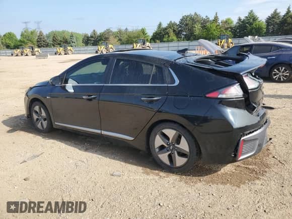 2020 Hyundai Ioniq Limited with VIN KMHC05LC5LU235244, listed as a Copart auction lot 56031605 with 52,504 mi miles and Salvage title. Bid and sale history available at DreamBid. Image 2.