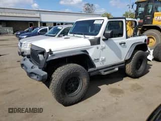 2018 Jeep Wrangler Sport with VIN 1C4GJXAG0JW152732, listed as a Copart auction lot 81301625 with 72,730 mi miles and Salvage title. Bid and sale history available at DreamBid. Image 1.
