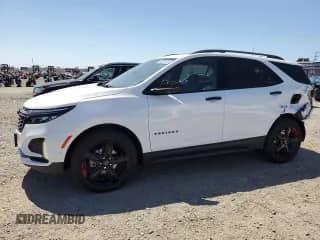 2024 Chevrolet Equinox Premier with VIN 3GNAXXEG0RL277401, listed as a Copart auction lot 64386345 with 14,486 mi miles and Salvage title. Bid and sale history available at DreamBid. Image 1.