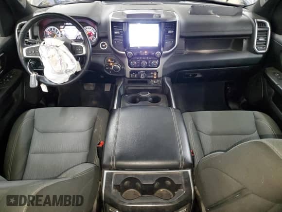 2022 Ram 1500 Big Horn with VIN 1C6RRFMG7NN424431, listed as a Copart auction lot 81327024 with 49,578 mi miles and Salvage title. Bid and sale history available at DreamBid. Image 8.