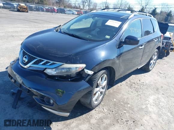 2012 Nissan Murano S with VIN JN8AZ1MW8CW220006, listed as a IAAI auction lot 41592653 with 191,986 mi miles and . Bid and sale history available at DreamBid. Image 2.
