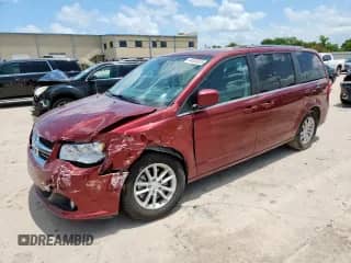 2019 Dodge Grand Caravan SXT with VIN 2C4RDGCG2KR765832, listed as a Copart auction lot 64653835 with 73,214 mi miles and Salvage title. Bid and sale history available at DreamBid. Image 1.