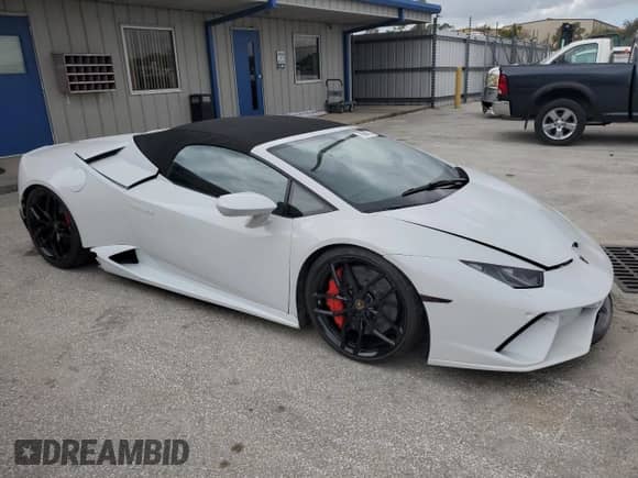 2017 Lamborghini Huracan LP 610-4 with VIN ZHWUR1ZF0HLA06387, listed as a Copart auction lot 78894714 with 20,903 mi miles and Salvage title. Bid and sale history available at DreamBid. Image 4.