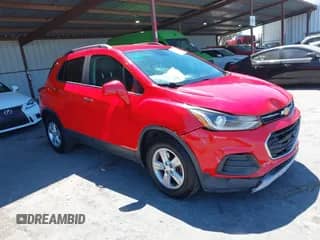 2018 Chevrolet Trax LT z VIN 3GNCJLSB7JL166523, wystawiony jako IAAI lot #42871276 z przebiegiem 132 070 mil mil oraz . Historia ofert i sprzedaży dostępna na DreamBid. Obrazek 1.