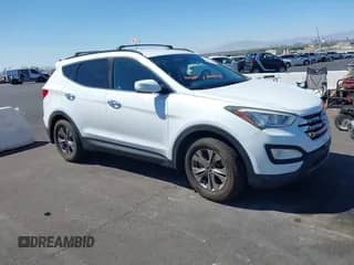 2016 Hyundai Santa Fe with VIN 5XYZU3LBXGG316388, listed as a IAAI auction lot 43215922 with 123,510 mi miles and . Bid and sale history available at DreamBid. Image 1.