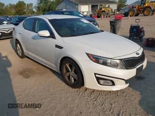 2015 Kia Optima LX with VIN KNAGM4A75F5636539, listed as a IAAI auction lot 43173332 with 173,831 mi miles and . Bid and sale history available at DreamBid. Image 1.