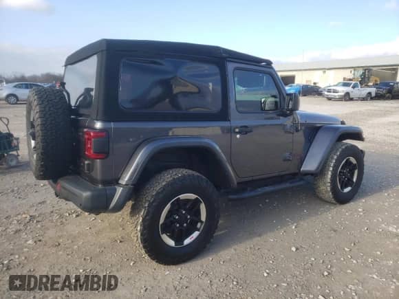2020 Jeep Wrangler Rubicon with VIN 1C4HJXCG5LW233133, listed as a Copart auction lot 85187724 with 32,215 mi miles and Salvage title. Bid and sale history available at DreamBid. Image 3.