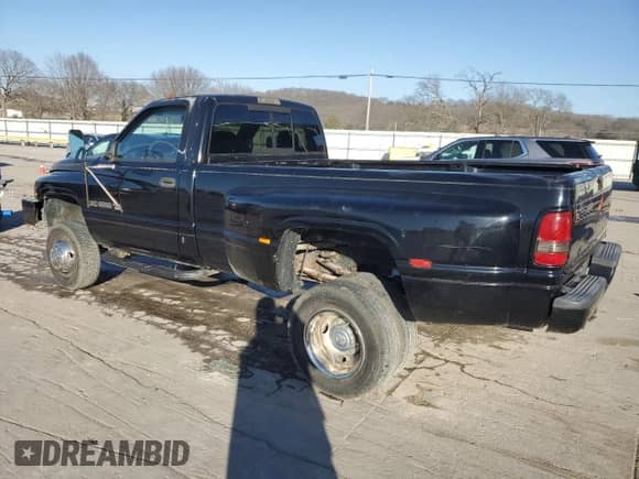 1999 Dodge RAM with VIN 3B7MF36W5XM514348, listed as a Copart auction lot 48015555 with 172,310 mi miles and Salvage title. Bid and sale history available at DreamBid. Image 2.