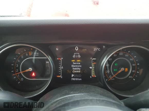 2022 Jeep Wrangler Unlimited Sport S with VIN 1C4HJXDG9NW199764, listed as a Copart auction lot 65382285 with 79,018 mi miles and Salvage title. Bid and sale history available at DreamBid. Image 9.