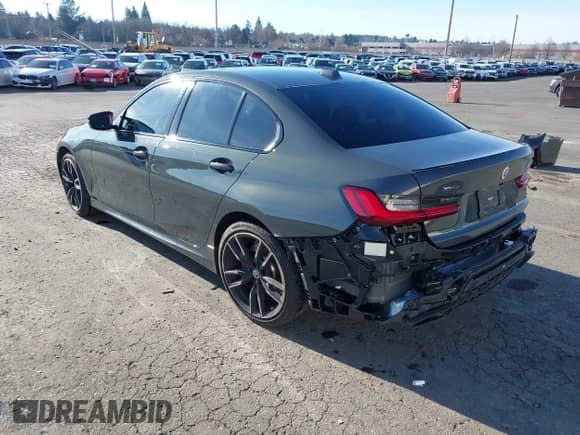 2023 BMW 3 Series M340i xDrive with VIN 3MW49FF08P8C81656, listed as a IAAI auction lot 41358929 with 23,154 mi miles and . Bid and sale history available at DreamBid. Image 3.