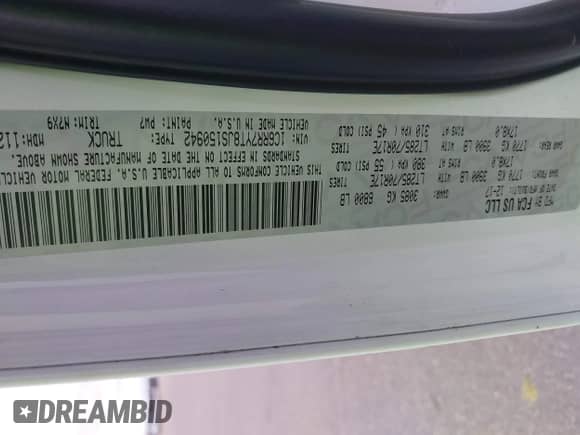 2018 Ram 1500 Rebel with VIN 1C6RR7YT8JS150942, listed as a IAAI auction lot 42168638 with 99,060 mi miles and . Bid and sale history available at DreamBid. Image 9.