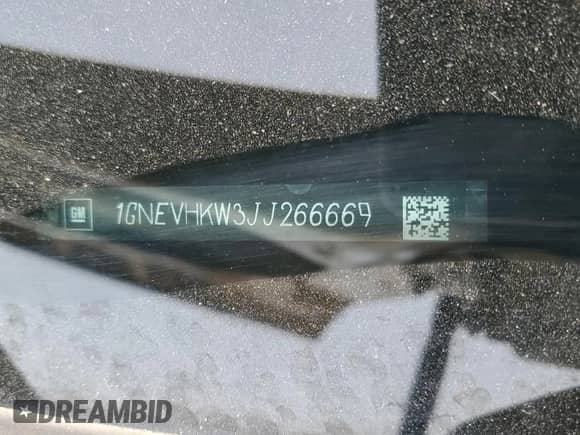 2018 Chevrolet Traverse LT с VIN 1GNEVHKW3JJ266669, выставлен на аукционе Copart как лот 71492225 с пробегом 122 449 миль миль и Списание • Salvage title. История ставок и продаж доступна на DreamBid. Изображение 13.