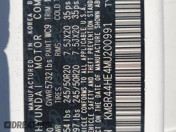 2021 Hyundai Palisade SEL с VIN KM8R44HE4MU200991, выставлен на аукционе Copart как лот 66288505 с пробегом 181 358 миль миль и На запчасти • Non repairable. История ставок и продаж доступна на DreamBid. Изображение 14.