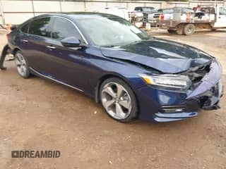 2018 Honda Accord Touring with VIN 1HGCV2F93JA046886, listed as a IAAI auction lot 43341908 with 80,507 mi miles and . Bid and sale history available at DreamBid. Image 1.
