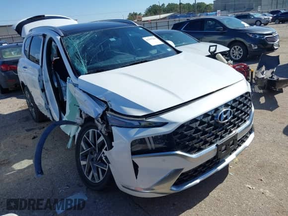 2021 Hyundai Santa Fe Calligraphy с VIN 5NMS5DAL1MH360376, выставлен на аукционе IAAI как лот 41395282 с пробегом 50 275 миль миль и . История ставок и продаж доступна на DreamBid. Изображение 1.