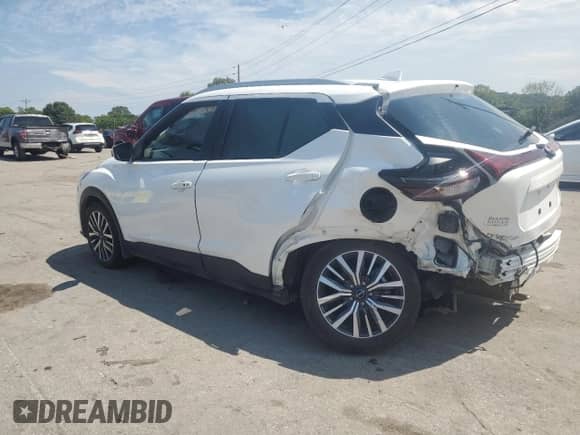 2024 Nissan Kicks SV with VIN 3N1CP5CV1RL575031, listed as a Copart auction lot 68665835 with 21,914 mi miles and Salvage title. Bid and sale history available at DreamBid. Image 2.