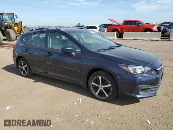 2020 Subaru Impreza Premium with VIN 4S3GTAV64L3701300, listed as a Copart auction lot 65614205 with 57,229 mi miles and Salvage title. Bid and sale history available at DreamBid. Image 4.