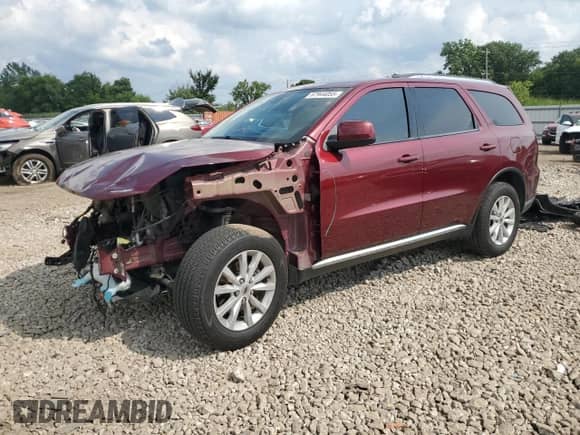 2020 Dodge Durango SXT Plus with VIN 1C4RDJAG3LC125171, listed as a Copart auction lot 67944055 with 160,681 mi miles and Salvage title. Bid and sale history available at DreamBid. Image 1.
