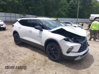 2024 Chevrolet Blazer LT with VIN 3GNKBCR45RS205773, listed as a IAAI auction lot 42981312 with 18,582 mi miles and . Bid and sale history available at DreamBid. Image 1.