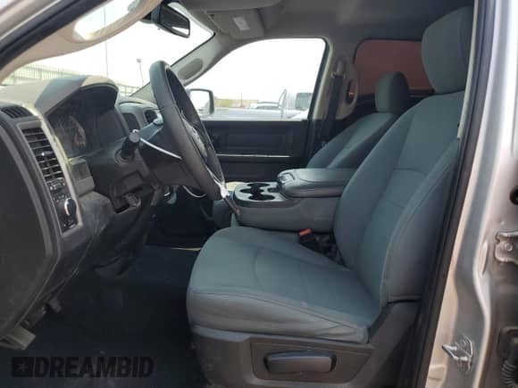 2018 Ram 1500 Express with VIN 1C6RR6FG1JS299029, listed as a Copart auction lot 63814475 with 114,009 mi miles and Salvage title. Bid and sale history available at DreamBid. Image 7.