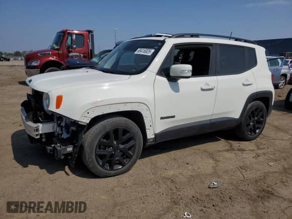 2018 Jeep Renegade Latitude with VIN ZACCJABBXJPH69227, listed as a Copart auction lot 68416925 with 95,962 mi miles and Salvage title. Bid and sale history available at DreamBid. Image 1.