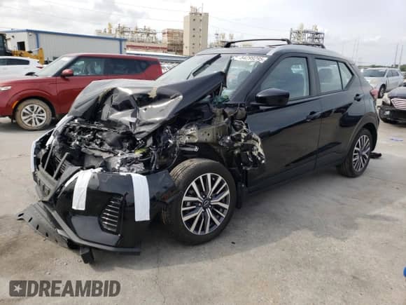 2024 Nissan Kicks SV with VIN 3N1CP5CV1RL508669, listed as a Copart auction lot 54299295 with 14,023 mi miles and Salvage title. Bid and sale history available at DreamBid. Image 1.