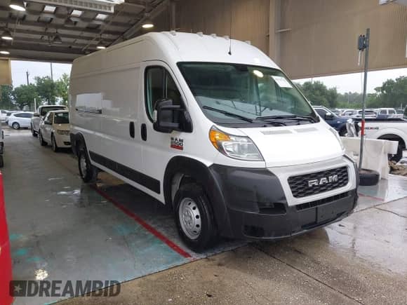 2019 Ram ProMaster Cargo z VIN 3C6TRVDG2KE515235, wystawiony jako IAAI lot #42744738 z przebiegiem 88 721 mil mil oraz . Historia ofert i sprzedaży dostępna na DreamBid. Obrazek 1.
