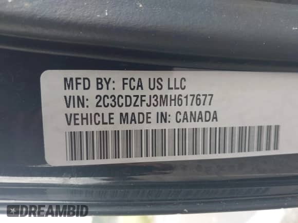 2021 Dodge Challenger R/T Scat Pack Widebody с VIN 2C3CDZFJ3MH617677, выставлен на аукционе IAAI как лот 43226455 с пробегом 87 165 миль миль и . История ставок и продаж доступна на DreamBid. Изображение 9.