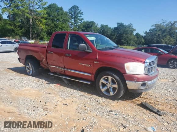 2007 Dodge 1500 SLT with VIN 1D7HA18297S213707, listed as a Copart auction lot 67196805 with 192,450 mi miles and Salvage title. Bid and sale history available at DreamBid. Image 4.