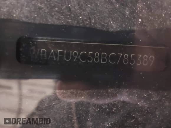 2011 BMW 5 Series 550i xDrive with VIN WBAFU9C58BC785389, listed as a IAAI auction lot 42623009 with 83,091 mi miles and . Bid and sale history available at DreamBid. Image 9.