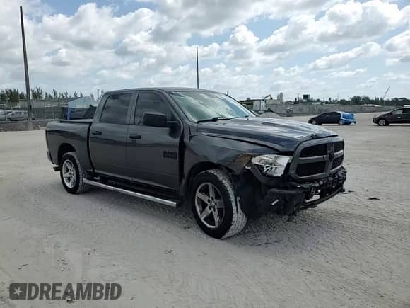 2018 Ram 1500 Express with VIN 1C6RR7KG1JS258072, listed as a Copart auction lot 53433775 with 122,000 mi miles and Salvage title. Bid and sale history available at DreamBid. Image 13.