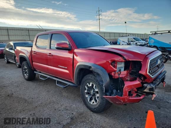 2019 Toyota Tacoma SR5 with VIN 3TMAZ5CN5KM111819, listed as a Copart auction lot 81325625 with 52,300 mi miles and Salvage title. Bid and sale history available at DreamBid. Image 4.