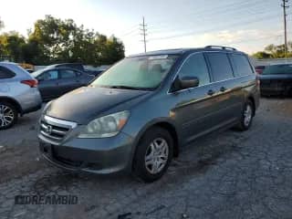 2007 Honda Odyssey EX-L с VIN 5FNRL38757B122558, выставлен на аукционе Copart как лот 71237105 с пробегом 224 725 миль миль и Списание • Salvage title. История ставок и продаж доступна на DreamBid. Изображение 1.