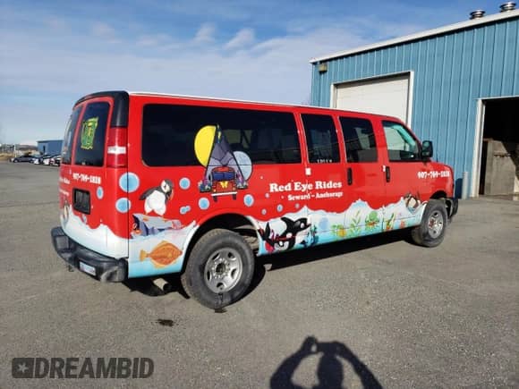 2023 Chevrolet Express Passenger LS с VIN 1GAZGNFP9P1138816, выставлен на аукционе Copart как лот 49766225 с пробегом 105 216 миль миль и Списание • Salvage title. История ставок и продаж доступна на DreamBid. Изображение 3.