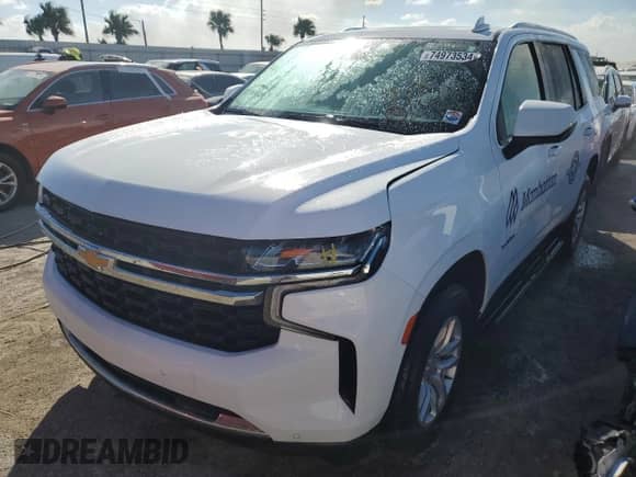 2021 Chevrolet Tahoe LS с VIN 1GNSCMKD6MR175627, выставлен на аукционе Copart как лот 74973534 с пробегом Не указан миль и На запчасти • Non repairable. История ставок и продаж доступна на DreamBid. Изображение 1.