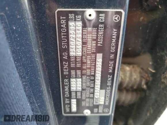 1984 Mercedes-Benz 500 с VIN WDBCA37A8EA078956, выставлен на аукционе Copart как лот 61641665 с пробегом 151 193 миль миль и Списание • Salvage title. История ставок и продаж доступна на DreamBid. Изображение 12.