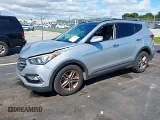 2017 Hyundai Santa Fe 2.4L with VIN 5XYZUDLB2HG498899, listed as a IAAI auction lot 43364901 with 110,113 mi miles and . Bid and sale history available at DreamBid. Image 2.