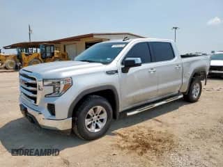 2020 GMC Sierra 1500 SLE with VIN 1GTU9BED1LZ114359, listed as a Copart auction lot 67970715 with 123,097 mi miles and Salvage title. Bid and sale history available at DreamBid. Image 1.