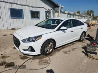 2018 Hyundai Sonata SEL with VIN 5NPE34AF8JH596843, listed as a Copart auction lot 80102225 with 81,989 mi miles and Salvage title. Bid and sale history available at DreamBid. Image 1.