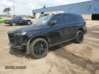 2021 Cadillac Escalade Sport with VIN 1GYS4FKL2MR369459, listed as a Copart auction lot 65558805 with 52,327 mi miles and Clean title. Bid and sale history available at DreamBid. Image 1.