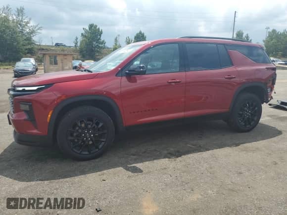 2024 Chevrolet Traverse FWD LT z VIN 1GNERGKS3RJ221979, wystawiony jako Copart lot #68746545 z przebiegiem 20 614 mil mil oraz Szkoda całkowita • Salvage title. Historia ofert i sprzedaży dostępna na DreamBid. Obrazek 1.