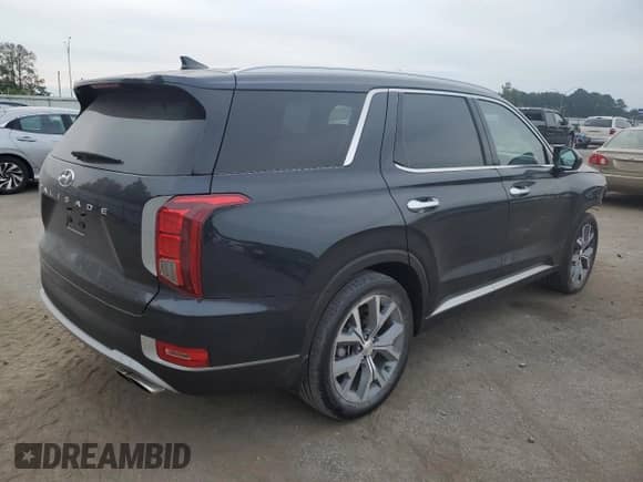 2021 Hyundai Palisade SEL with VIN KM8R44HE3MU282373, listed as a Copart auction lot 68459953 with 28,441 mi miles and . Bid and sale history available at DreamBid. Image 3.