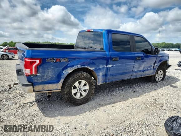 2017 Ford F-150 XL with VIN 1FTEW1EF7HFA00402, listed as a Copart auction lot 64907035 with 220,931 mi miles and Salvage title. Bid and sale history available at DreamBid. Image 3.