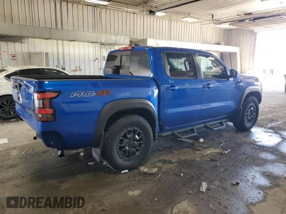 2024 Nissan Frontier SV with VIN 1N6ED1EK5RN620446, listed as a Copart auction lot 57661665 with 6,270 mi miles and Salvage title. Bid and sale history available at DreamBid. Image 3.