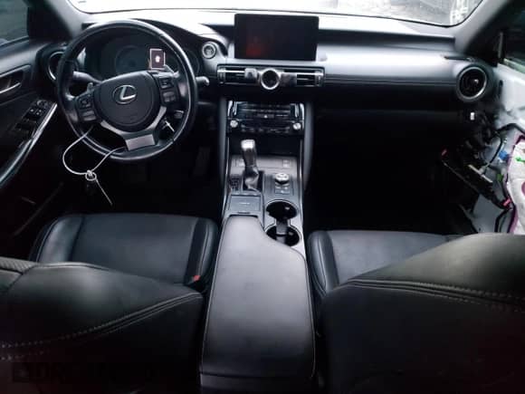 2021 Lexus IS 300 with VIN JTHC81F29M5043408, listed as a Copart auction lot 81128854 with 47,625 mi miles and Salvage title. Bid and sale history available at DreamBid. Image 8.