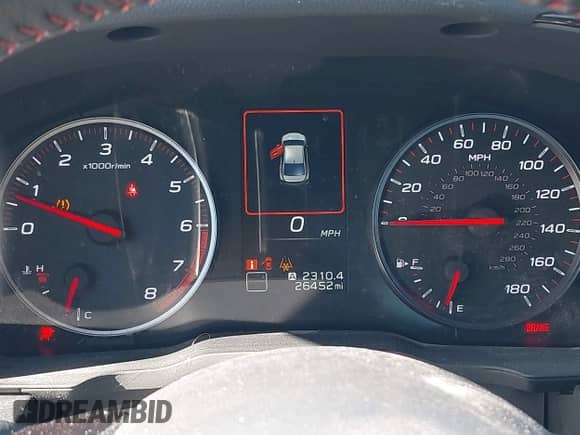 2023 Subaru WRX Premium with VIN JF1VBAF64P9818926, listed as a IAAI auction lot 41984668 with 26,452 mi miles and . Bid and sale history available at DreamBid. Image 7.