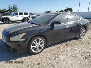 2013 Nissan Maxima SV with VIN 1N4AA5AP3DC826586, listed as a Copart auction lot 81894375 with 194,490 mi miles and Salvage title. Bid and sale history available at DreamBid. Image 1.