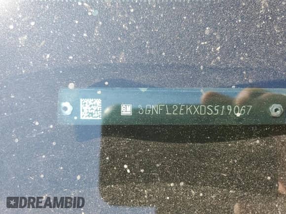 2013 Chevrolet Captiva Sport LS with VIN 3GNFL2EKXDS519067, listed as a Copart auction lot 70828084 with 168,597 mi miles and Clean title. Bid and sale history available at DreamBid. Image 13.